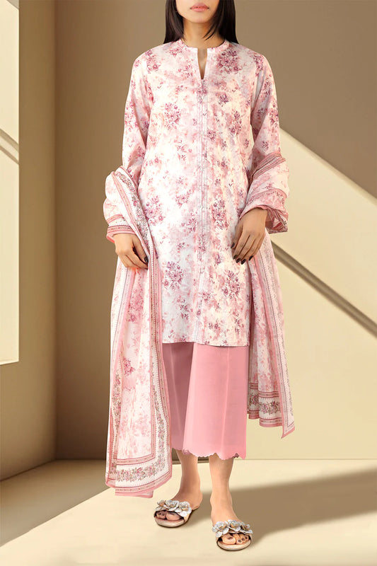 Saya Unstitched Printed Lawn 3 Piece